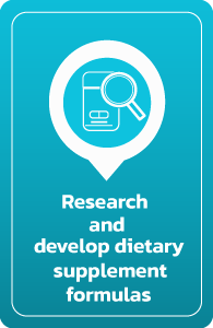 Research and develop dietary supplement formulas